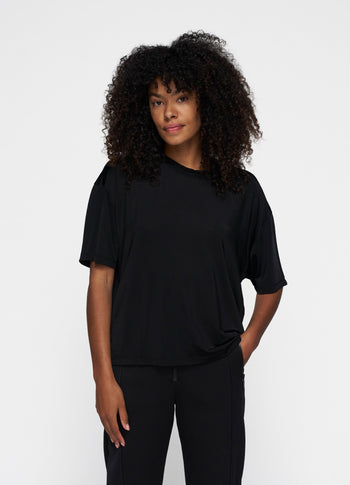 comfort tee crepe | black