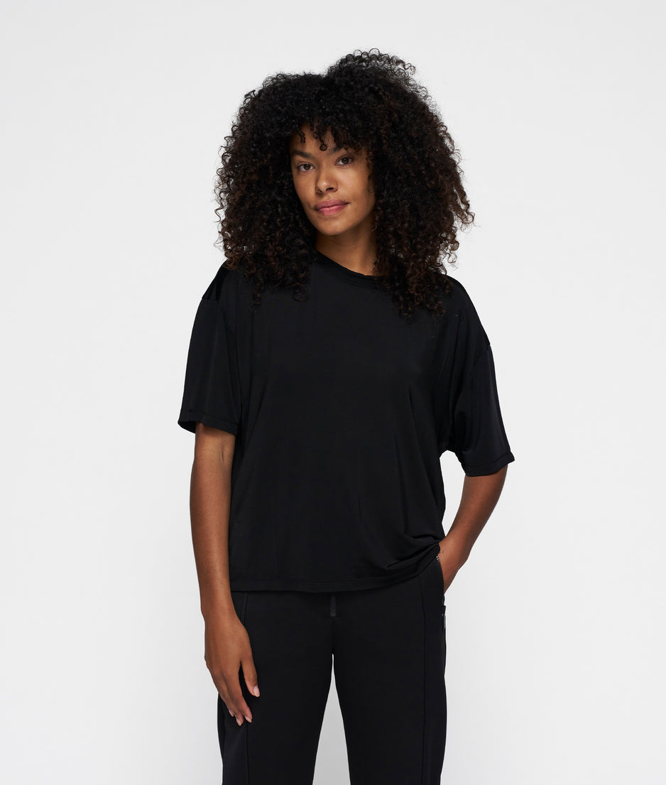 comfort tee crepe | black