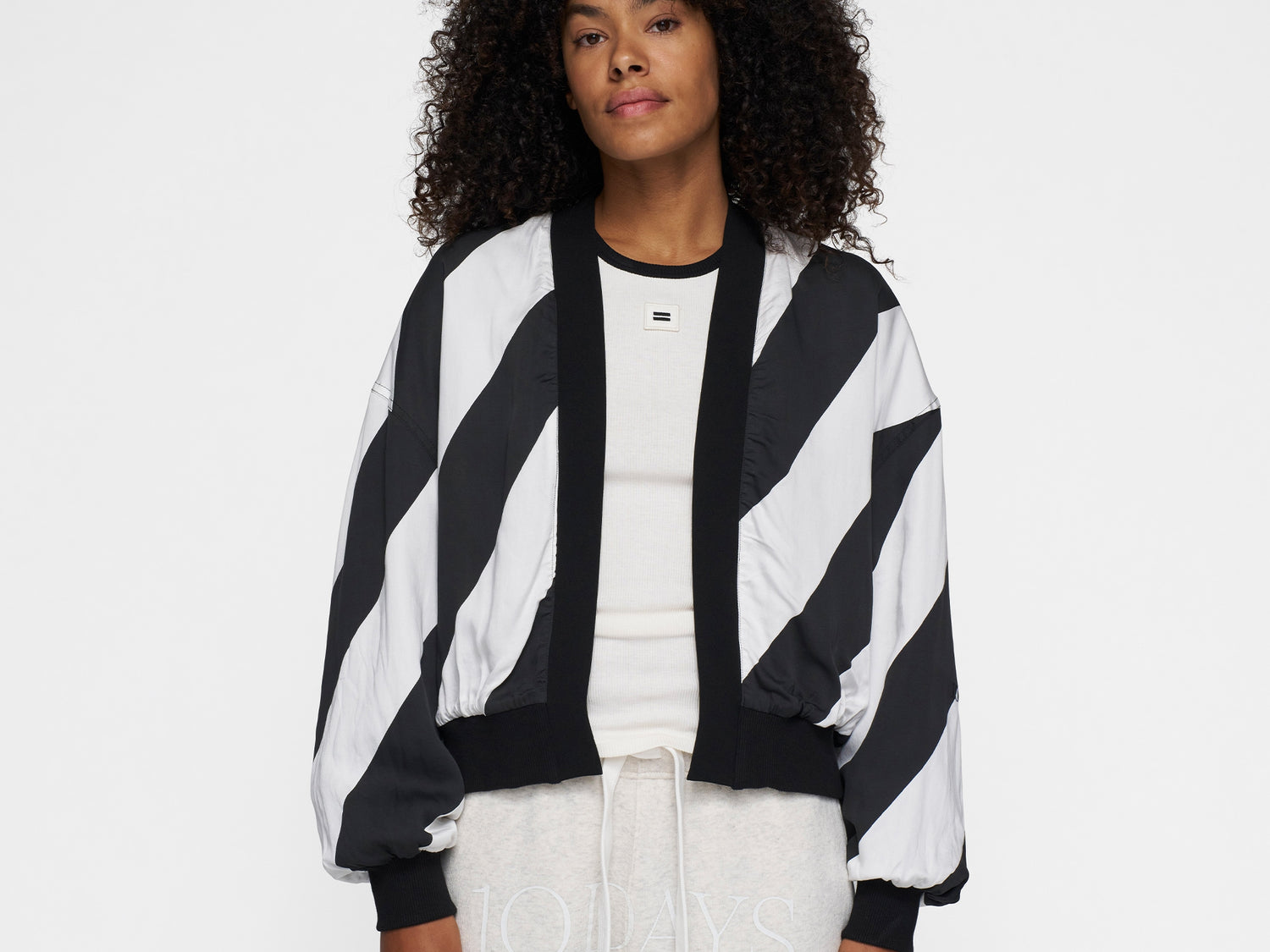 reversible bomber blazer | black