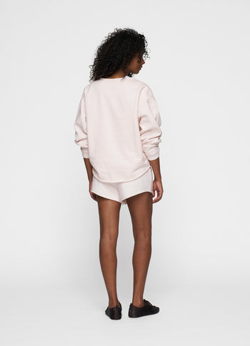 raw edge sweater | marshmallow