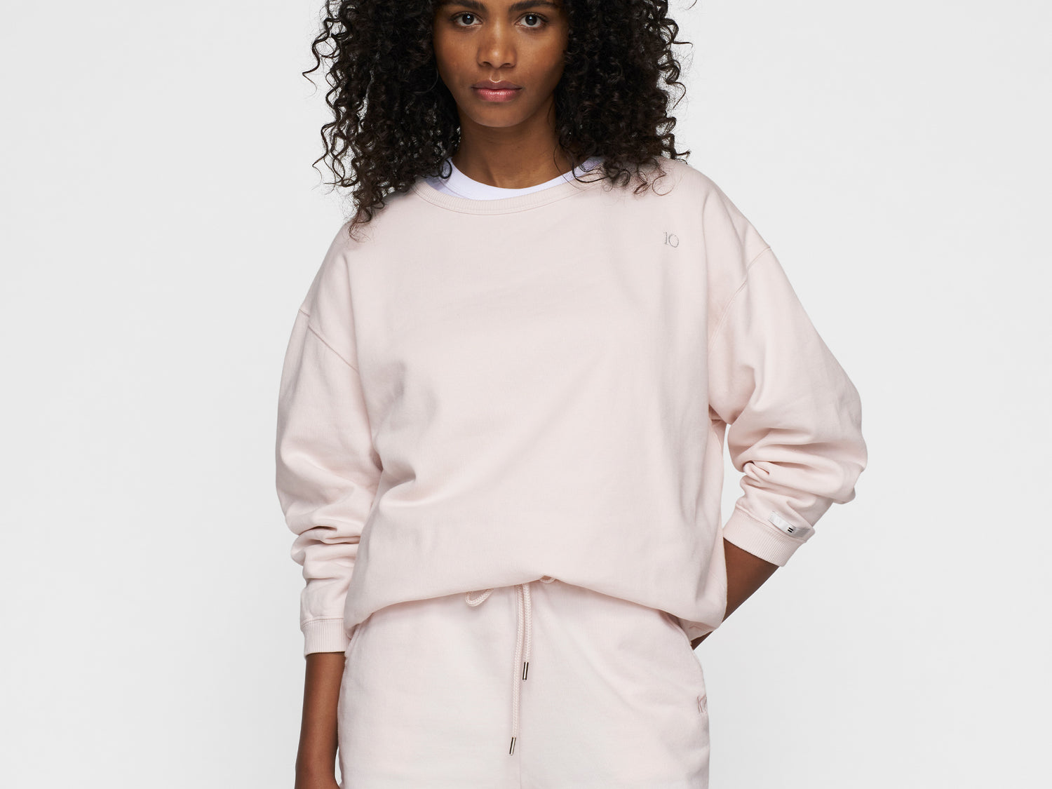 raw edge sweater | marshmallow