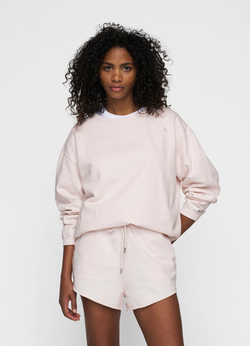 raw edge sweater | marshmallow