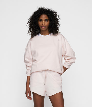 raw edge sweater | marshmallow