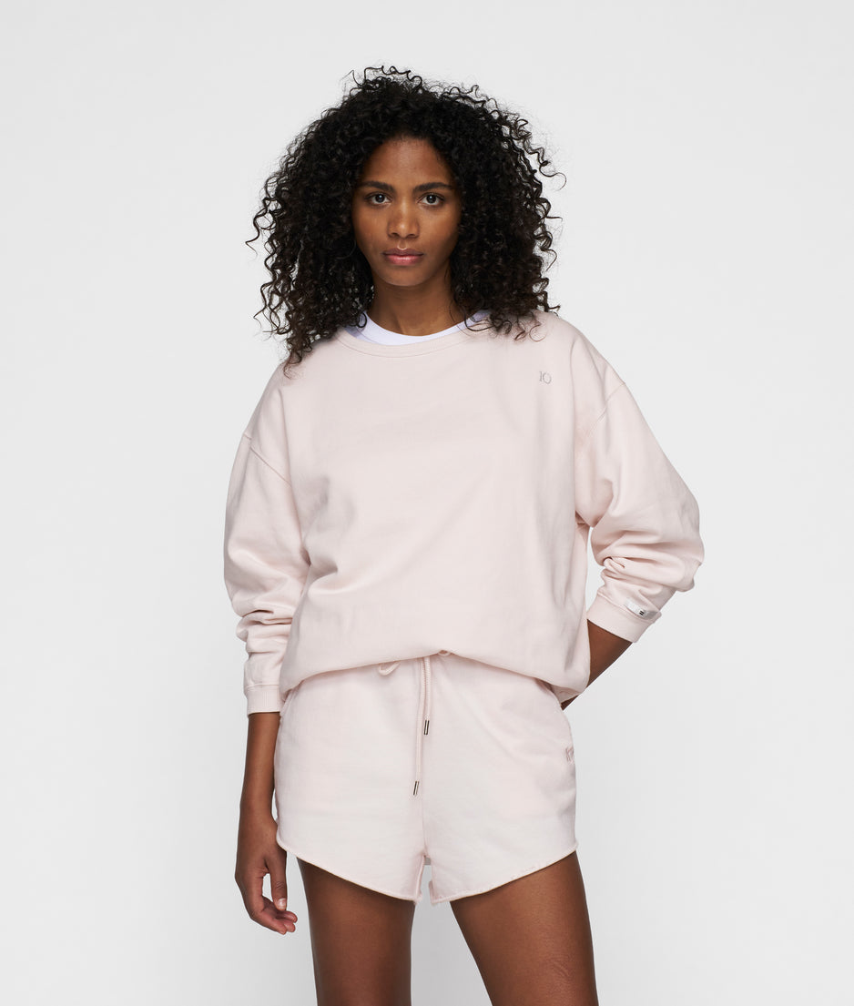 raw edge sweater | marshmallow