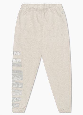 Chris fleece jogger | soft white melee