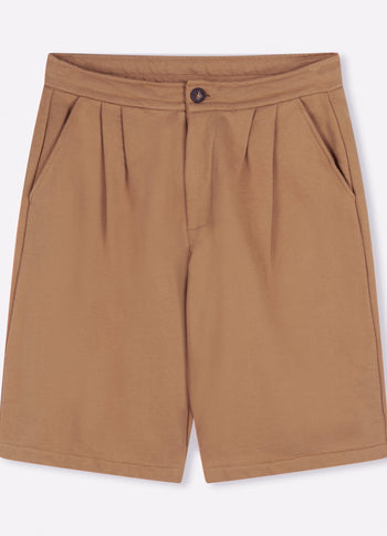 Robin fleece shorts | camel