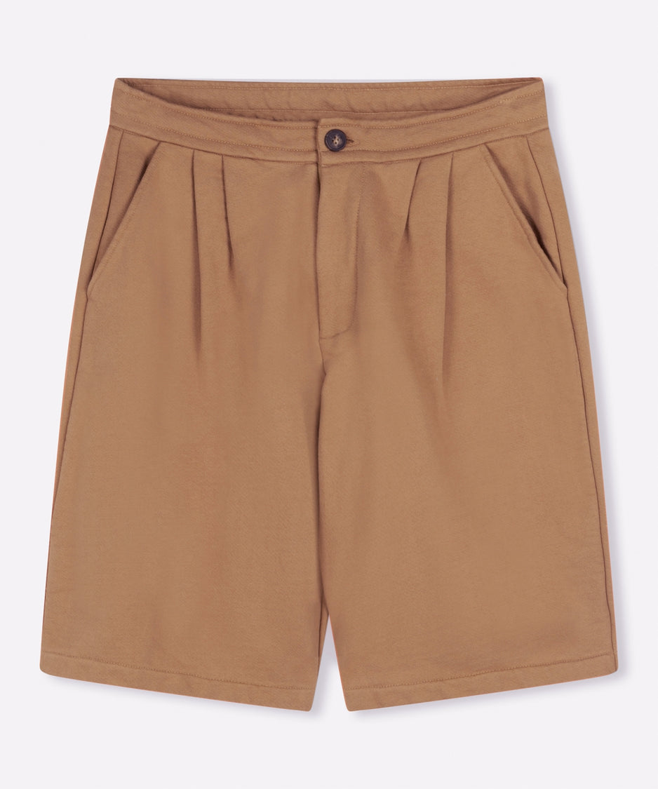 Robin fleece shorts | camel