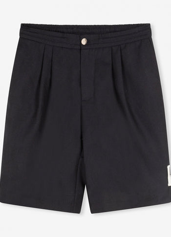 Reese wool woven shorts | dark blue