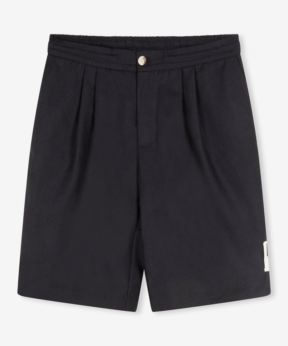 Reese wool woven shorts | dark blue