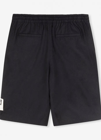 Reese wool woven shorts | dark blue