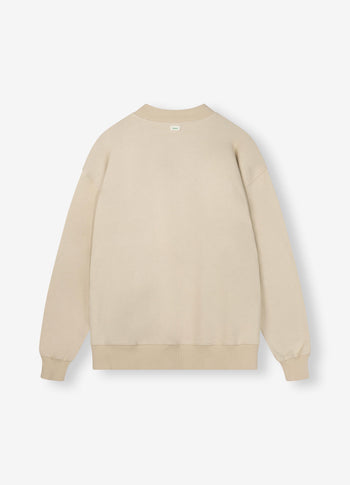 Oliver fleece sweater | oat