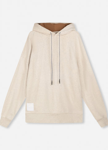 Arlo fleece hoodie | soft white melee