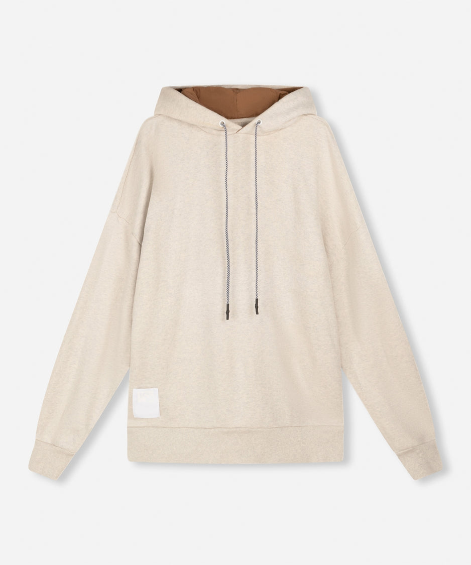 Arlo fleece hoodie | soft white melee