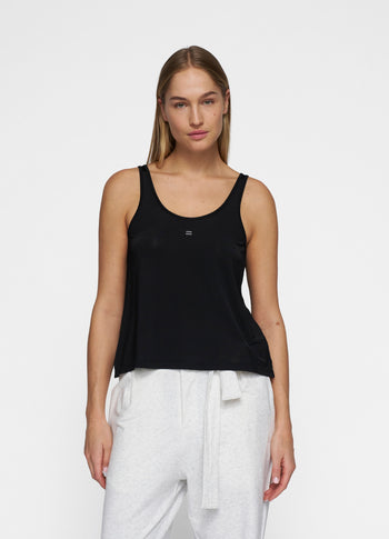 flowy tank top | black