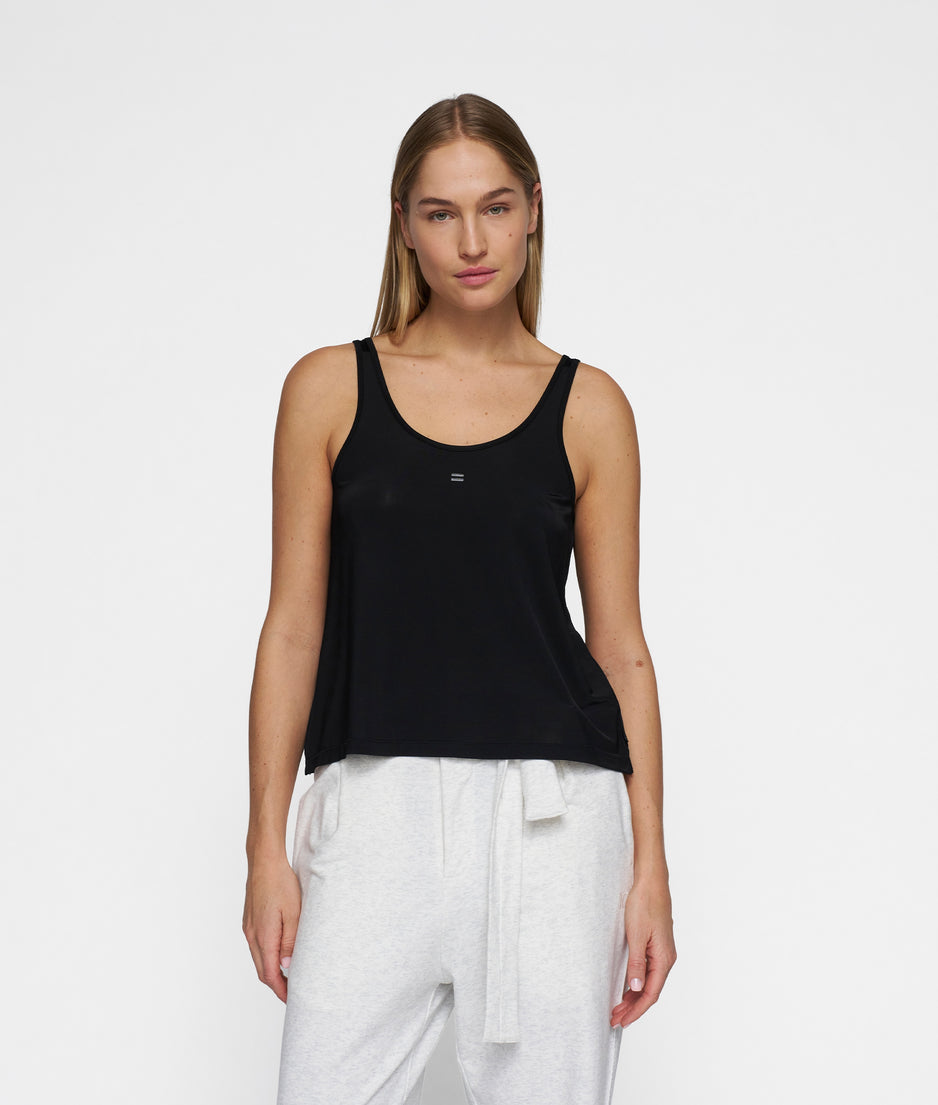 flowy tank top | black