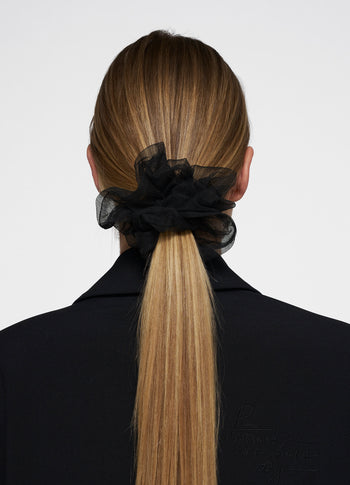 tulle scrunchie | black