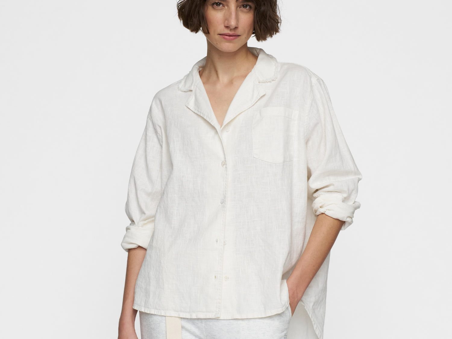 shirt linen | ecru