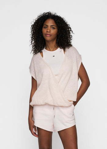 dance knit top | marshmallow