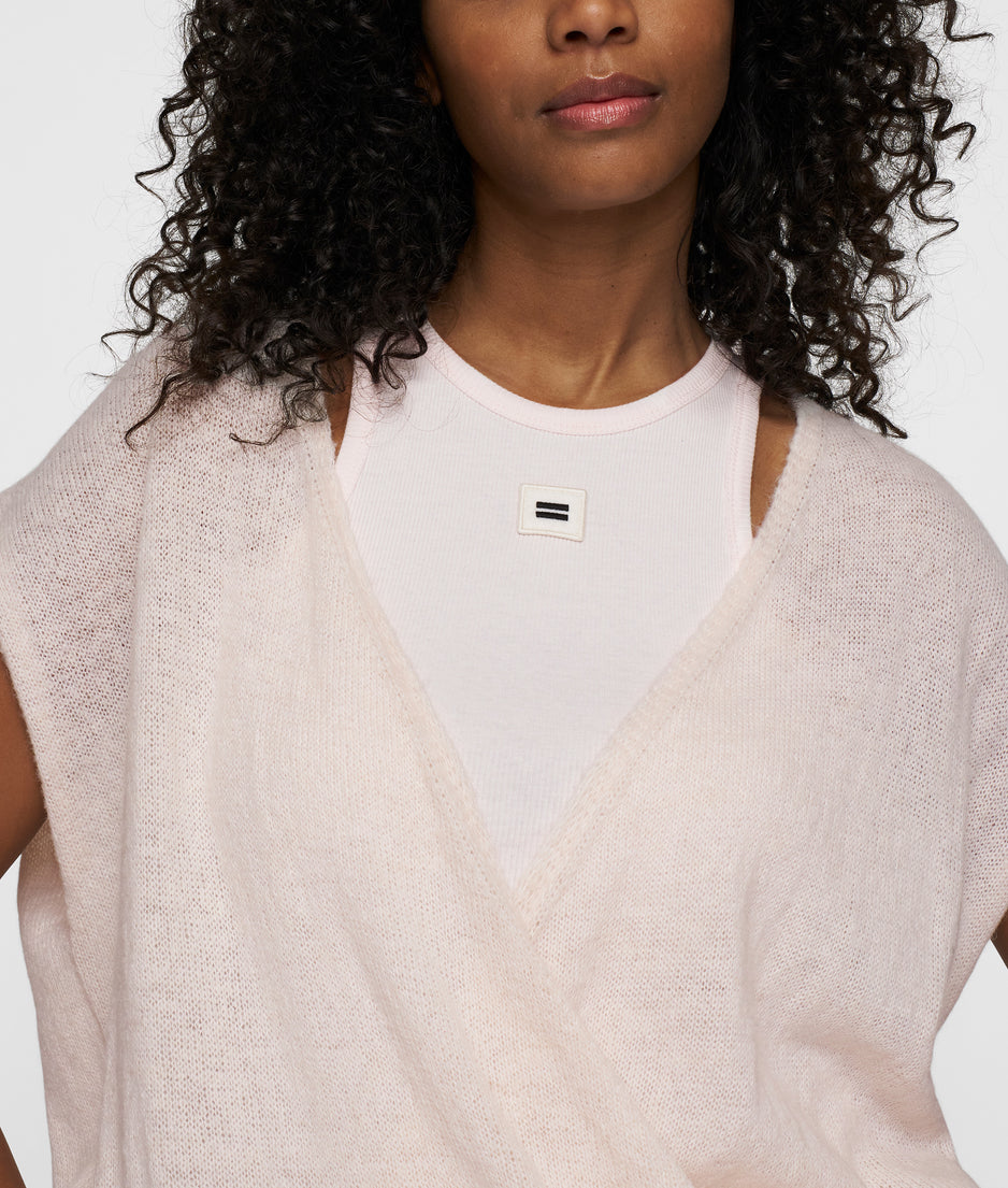 dance knit top | marshmallow