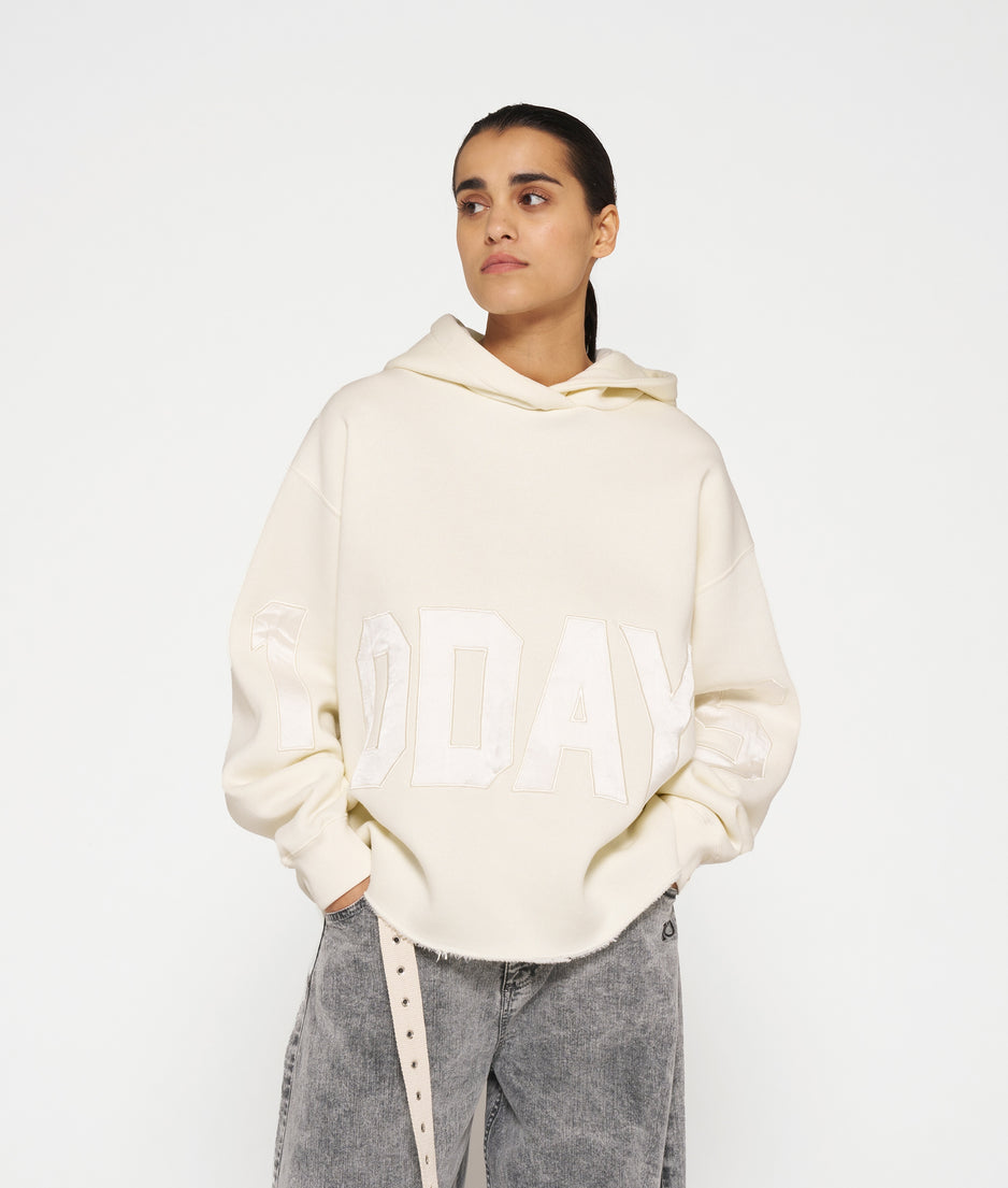 statement logo hoodie | light natural