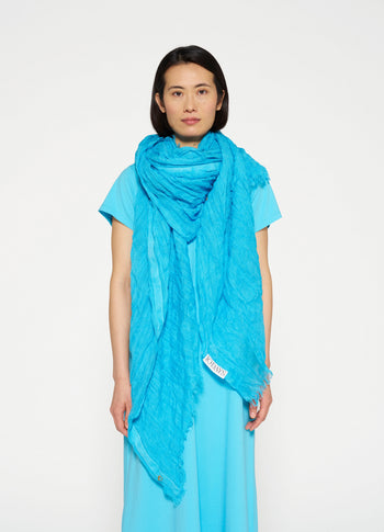 scarf linen | laguna blue