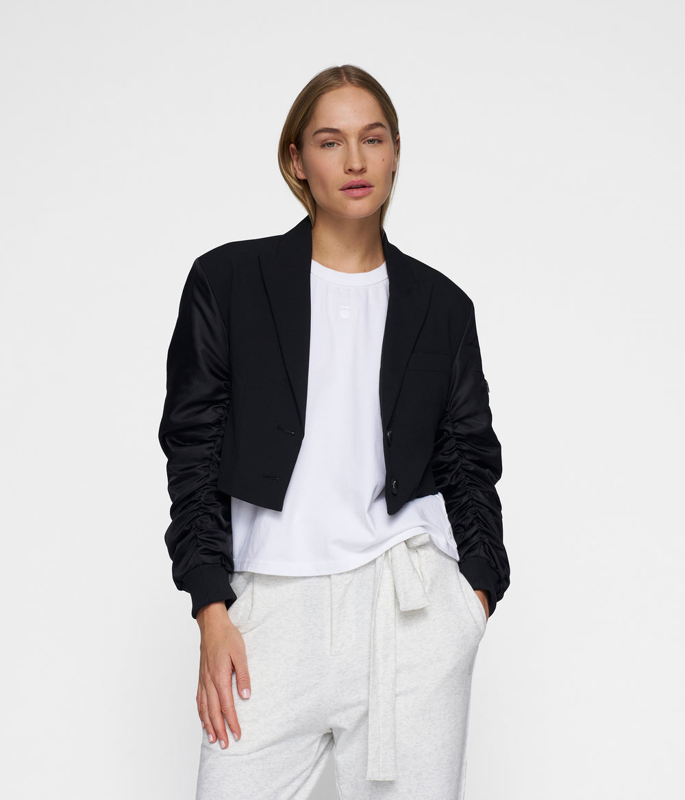 bomber blazer | black