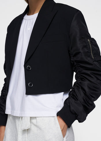 bomber blazer | black