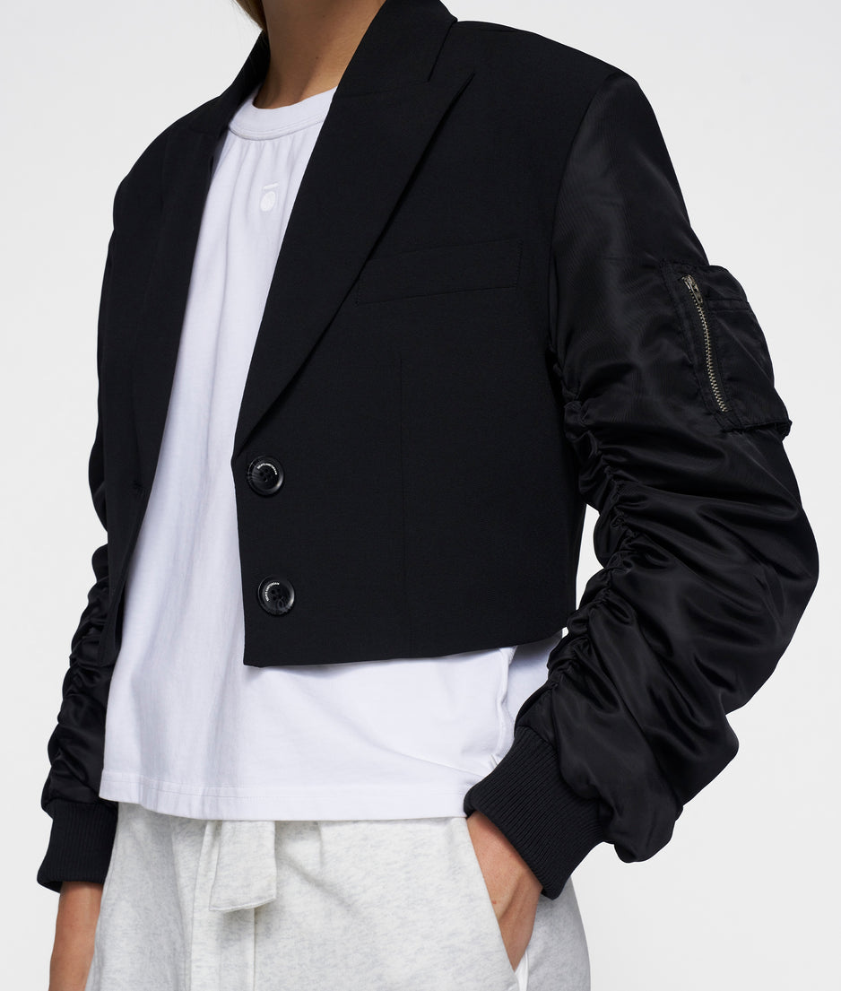 bomber blazer | black