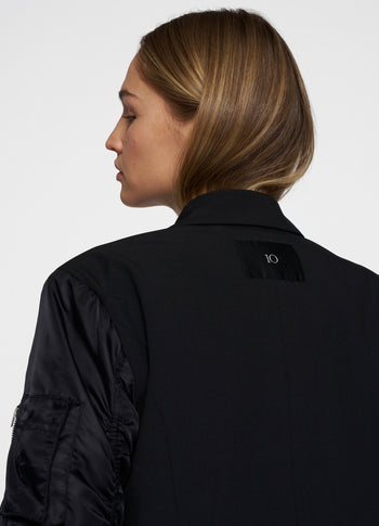 bomber blazer | black