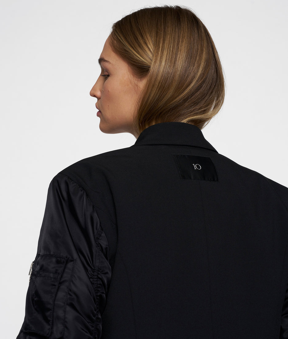 bomber blazer | black