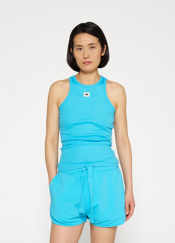 tank top rib | laguna blue