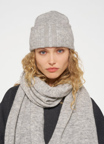 beanie soft knit | light grey melee