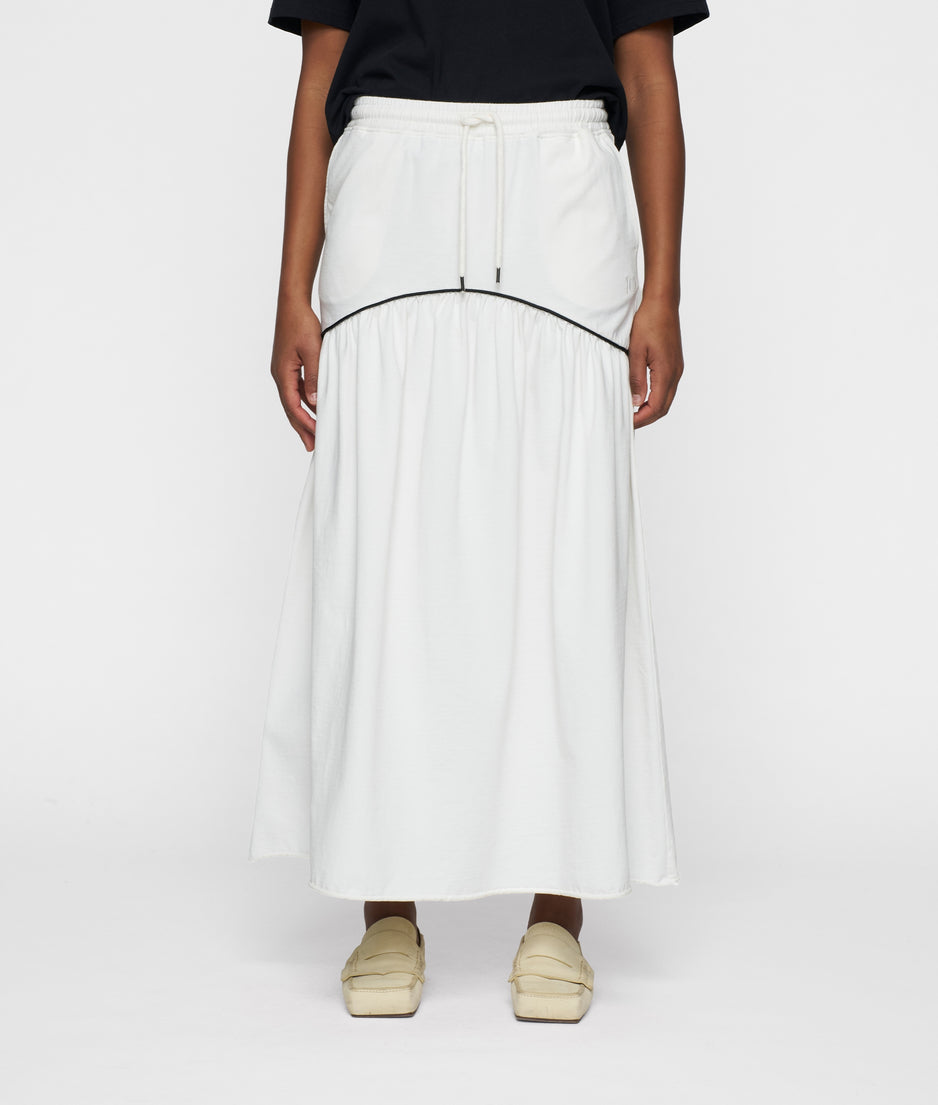 maxi skirt | ecru