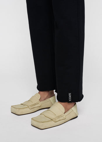 straight jogger | black