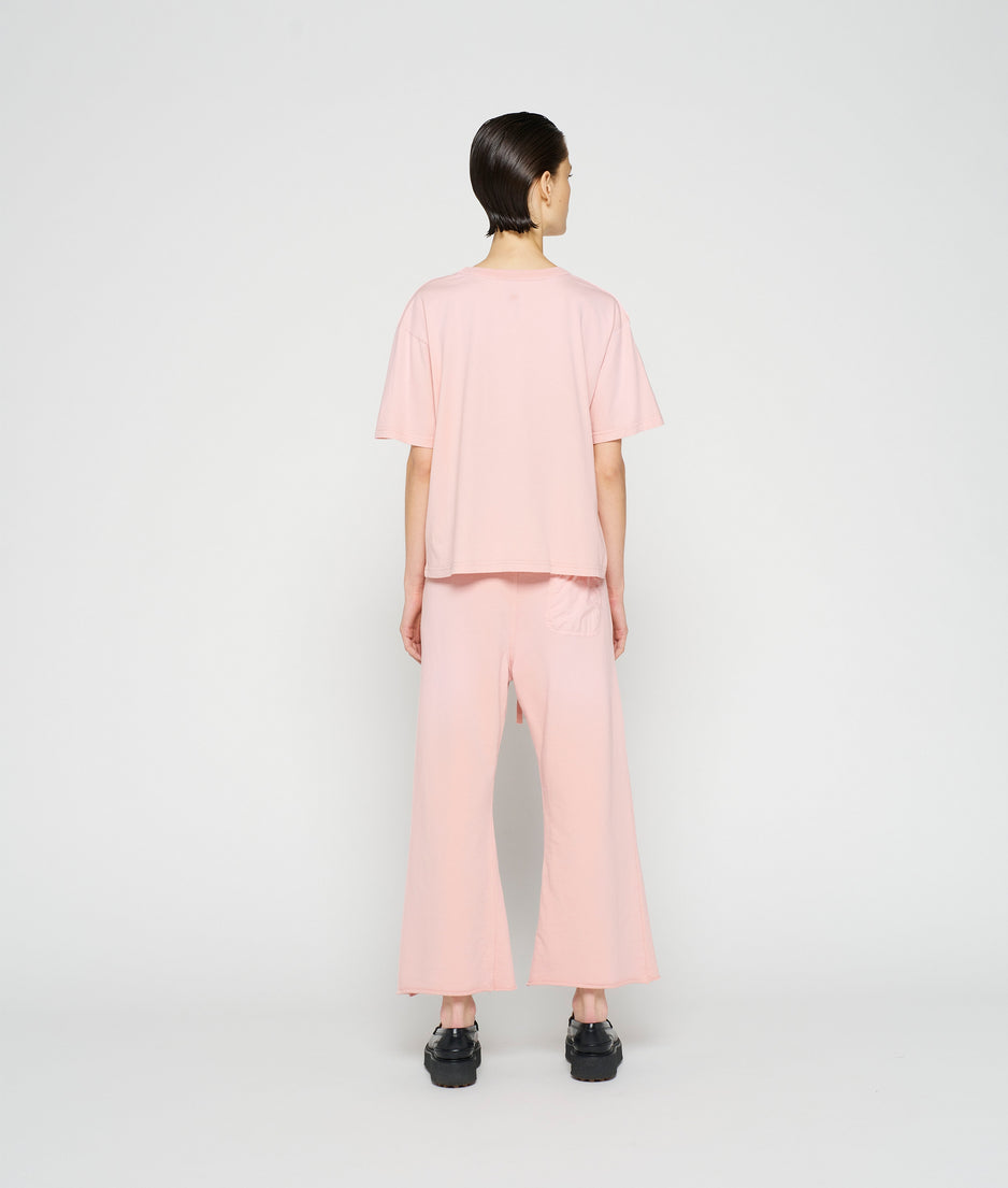 flared jogger | dusty peach