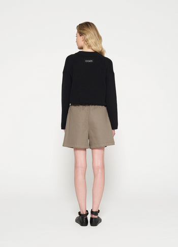 knit sweater | black