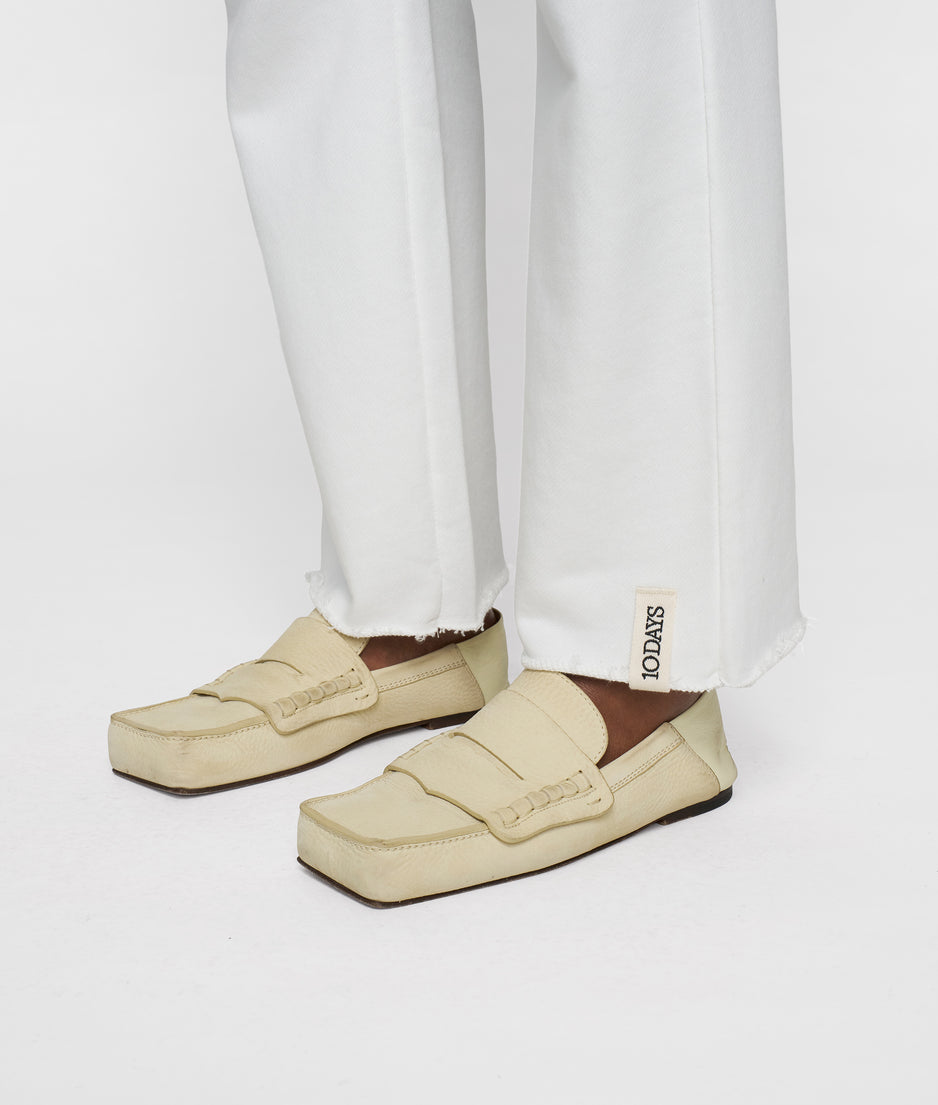 straight jogger | ecru