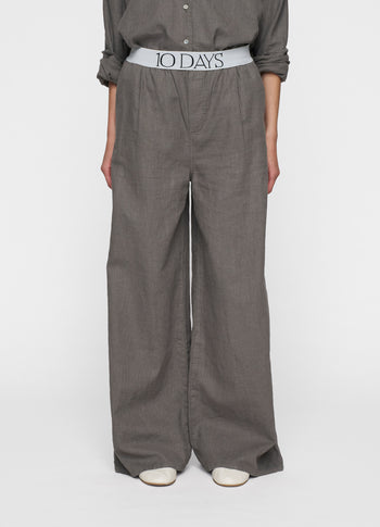 wide leg pants | oil