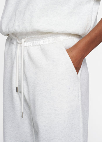 loose jogger neoprene | white melee