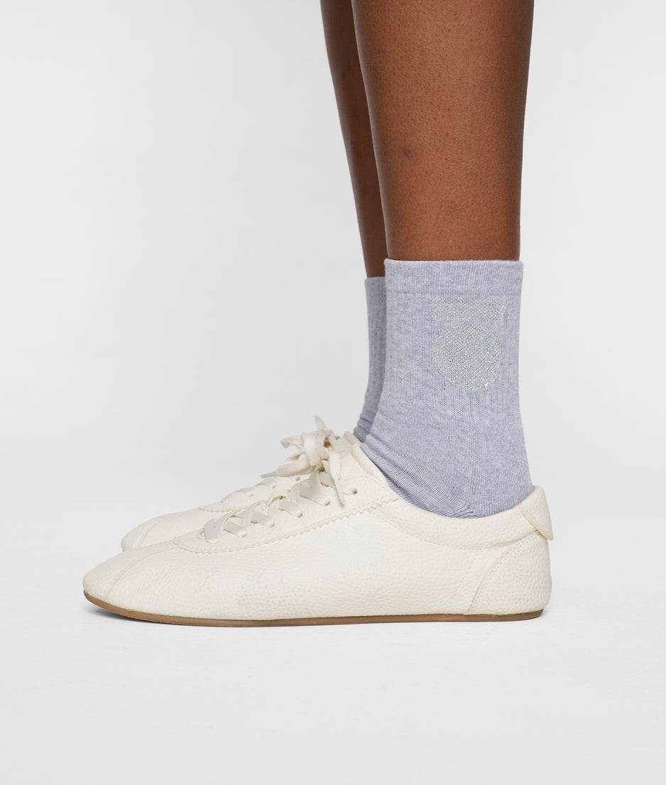 socks medal | white grey melee