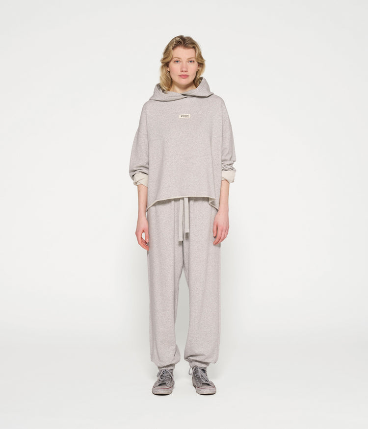 Bar jogger fleece | light grey melee