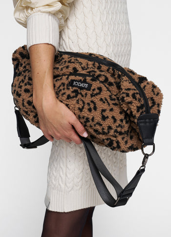 banana bag teddy leopard | dark fudge