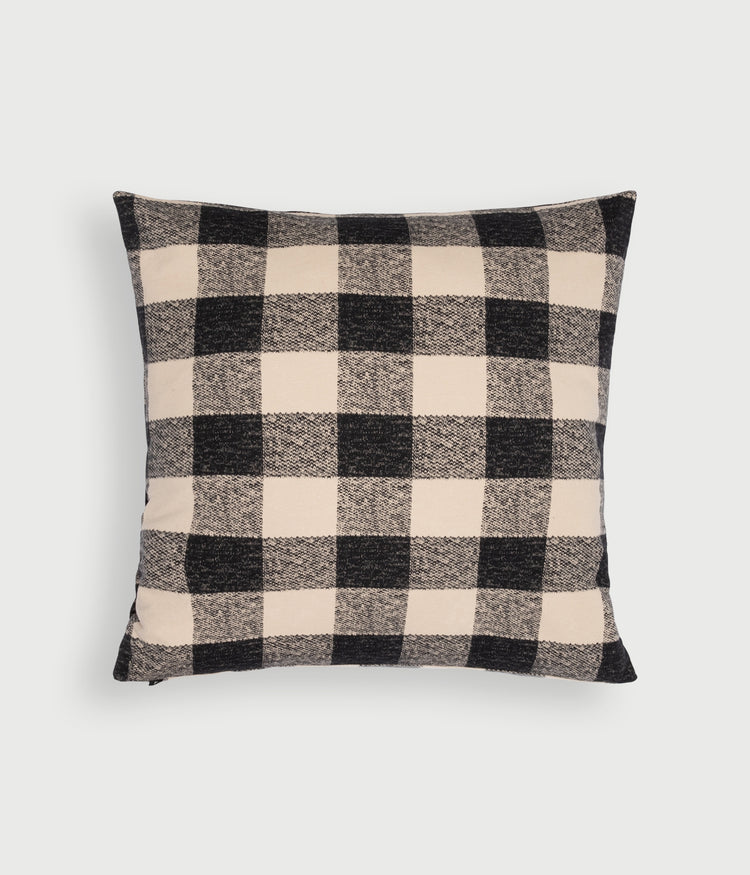 pillow check 60x60 | black