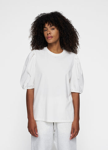 puff sleeve tee | ecru