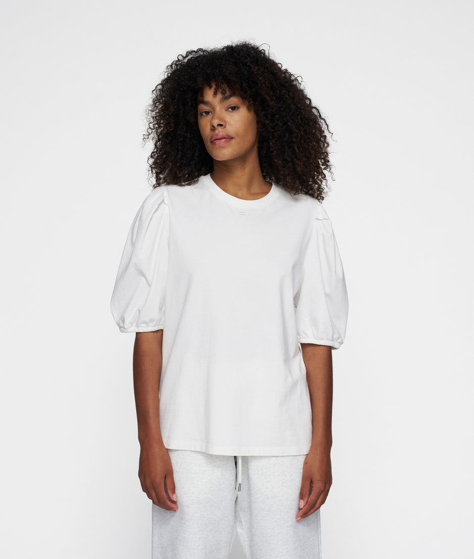 puff sleeve tee | ecru