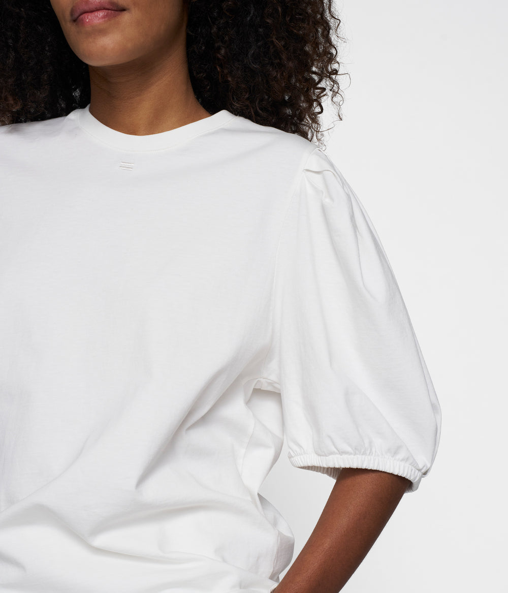 puff sleeve tee | ecru