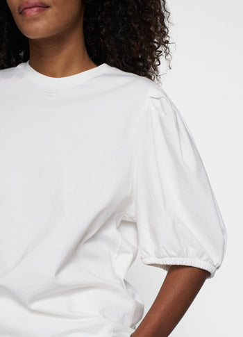 puff sleeve tee | ecru