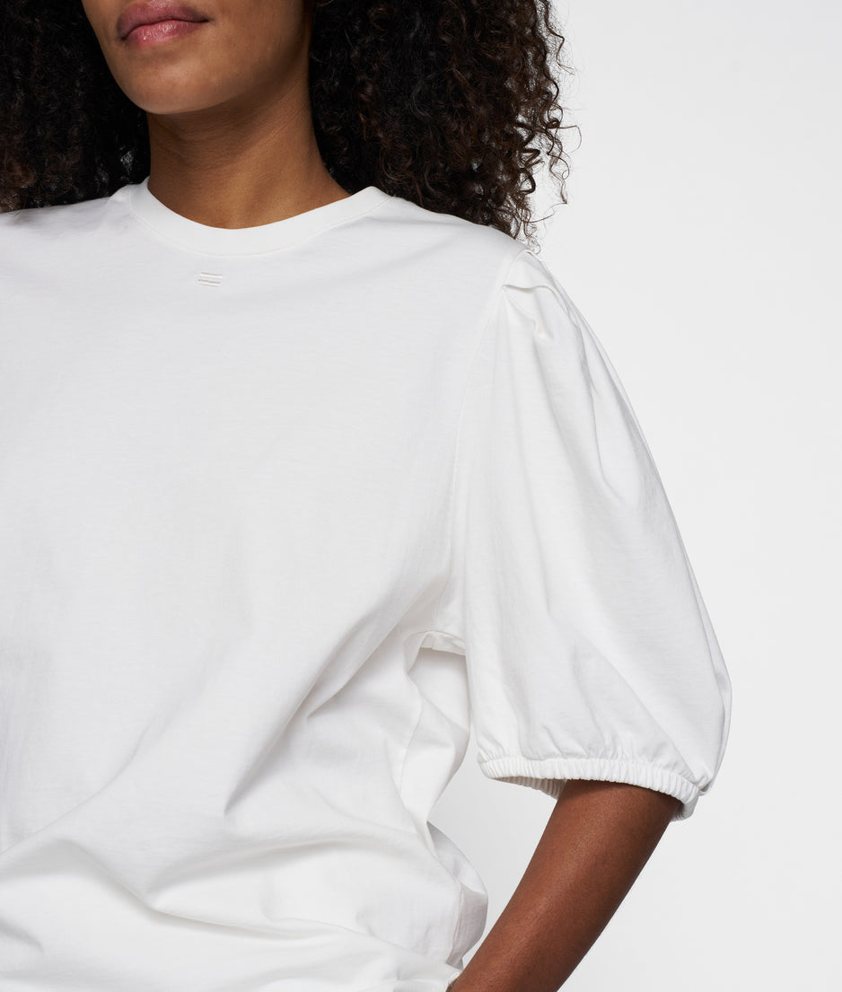 puff sleeve tee | ecru