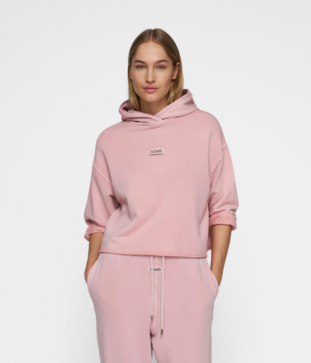 statement hoodie | raspberry