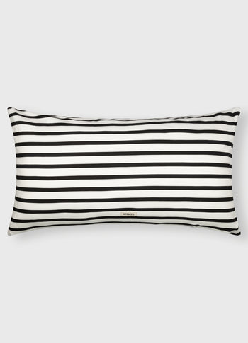 THE PILLOW COVER LONG STRIPES 50x90 | ecru/black